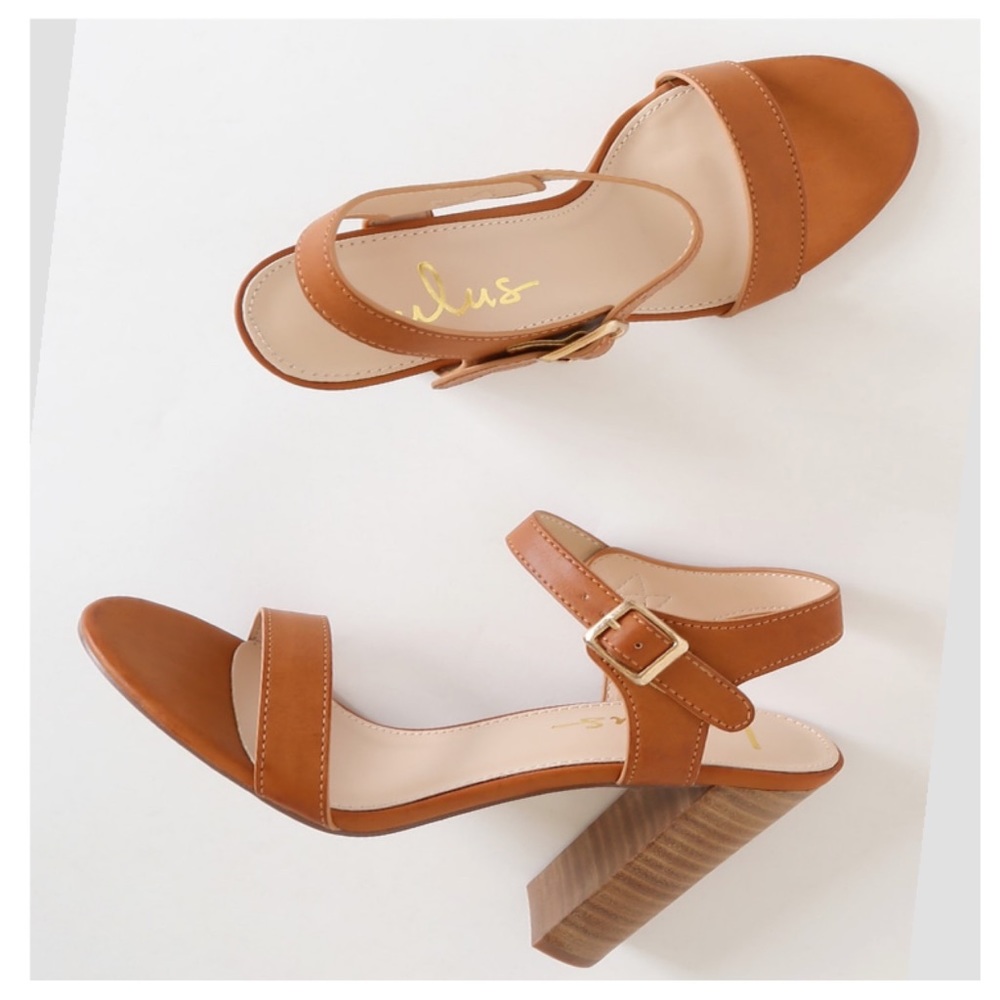 Lulu’s Dauphine Natural High Heel Sandals